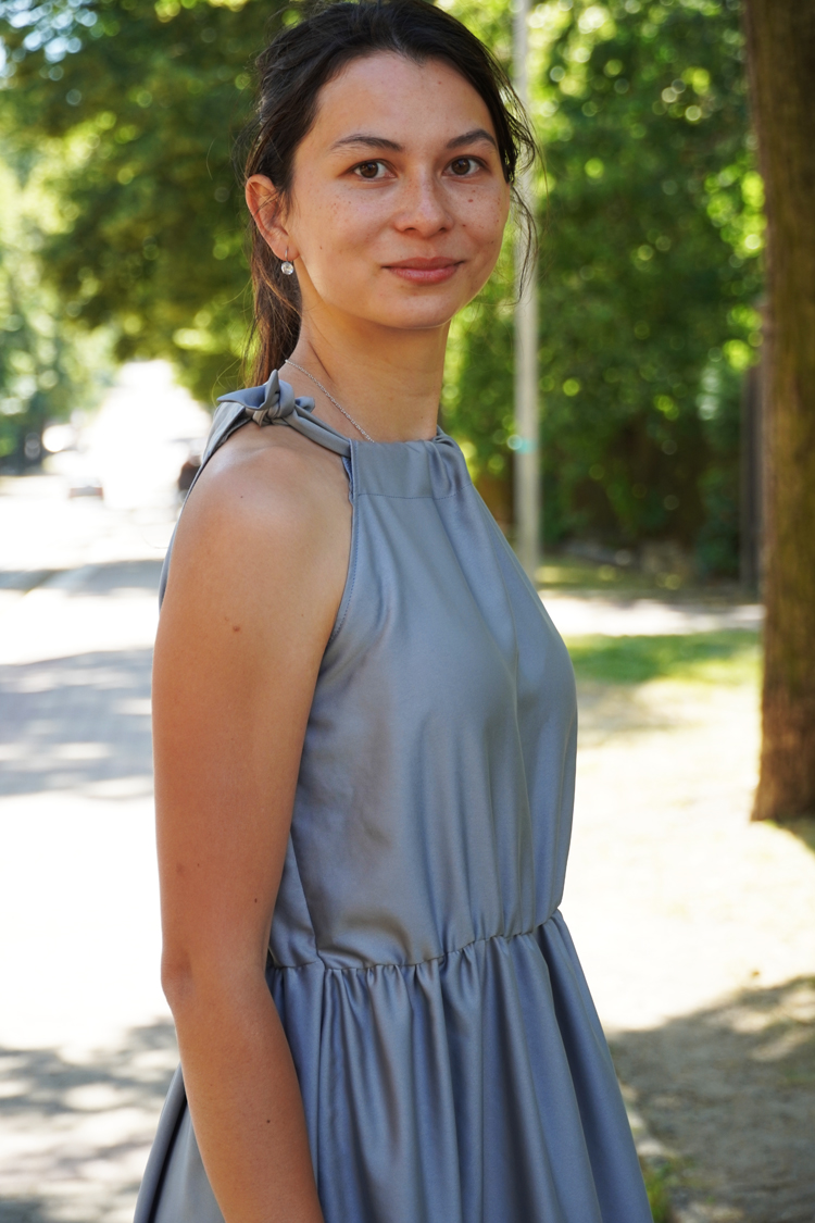 Střih na dámské dlouhé letní šaty