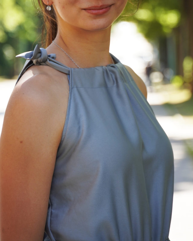 Střih na dámské dlouhé letní šaty