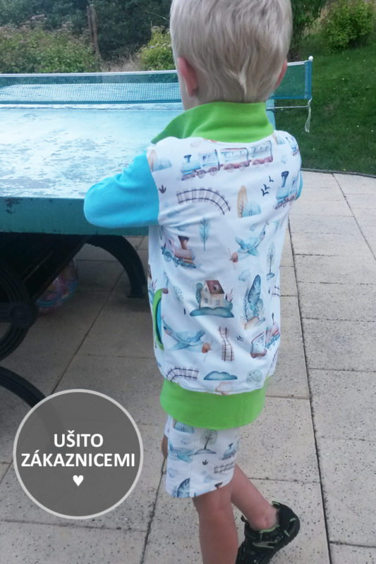 Střih na dětskou mikinu FOREST - ušila Hana B.