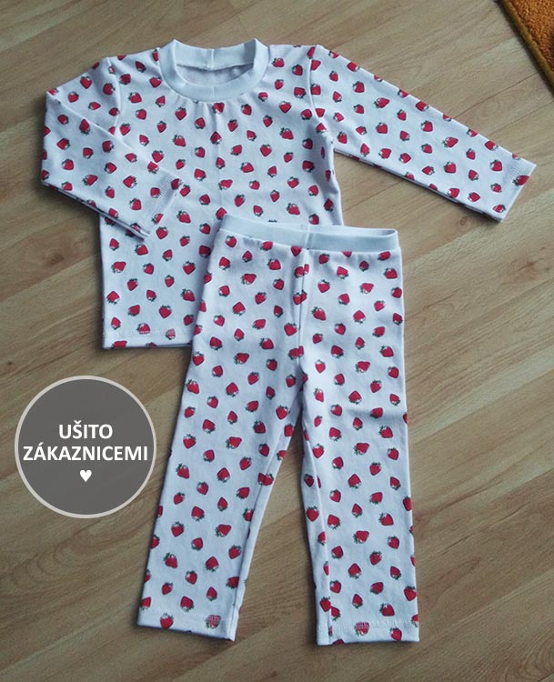 Střih na dětské pyžamo, velikosti 80-164 - ušila Monika