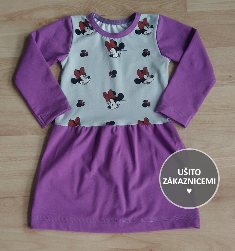 Střih - dětské šaty FLÓRA - ušila Monika