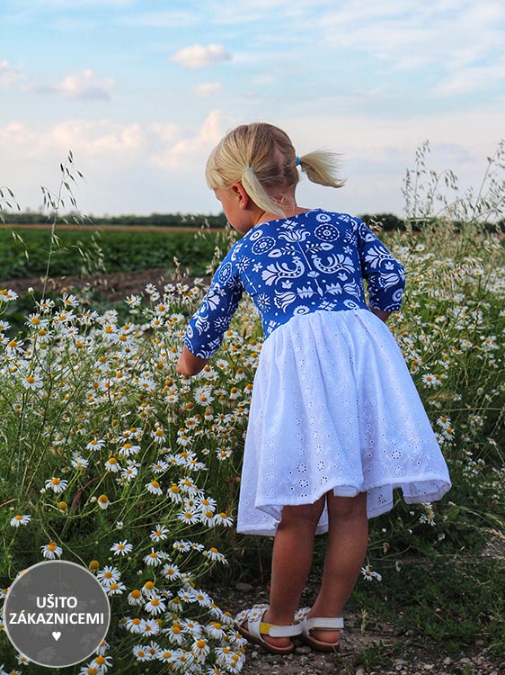 Střih - jednoduché dětské šaty FLÓRA - ušila Lenka G.