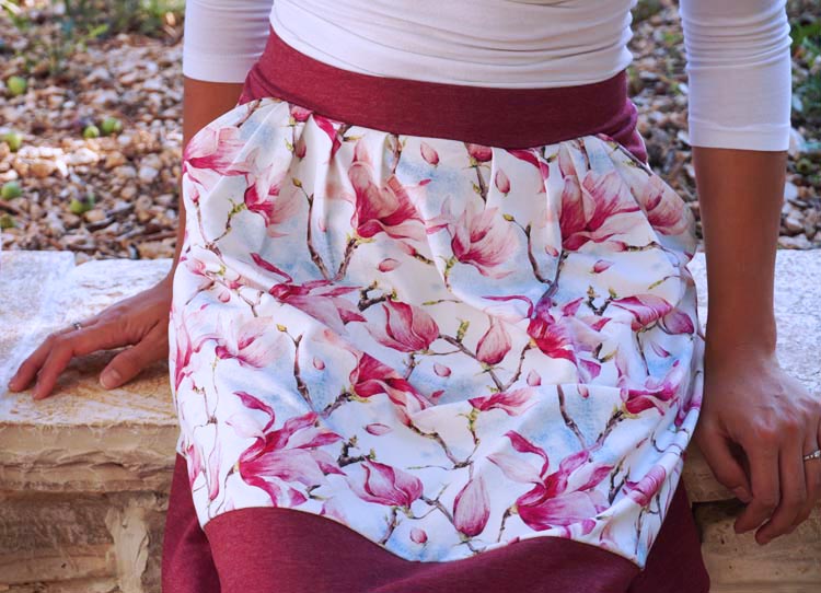 Návod jak ušít sukni se sklady + střih - dámská i dětská sukně