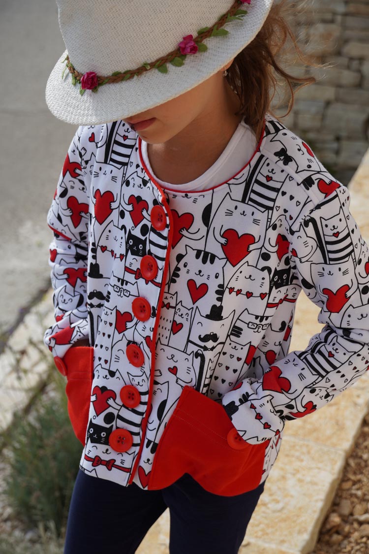 Návod jak ušít dětský kabátek + střih na šití