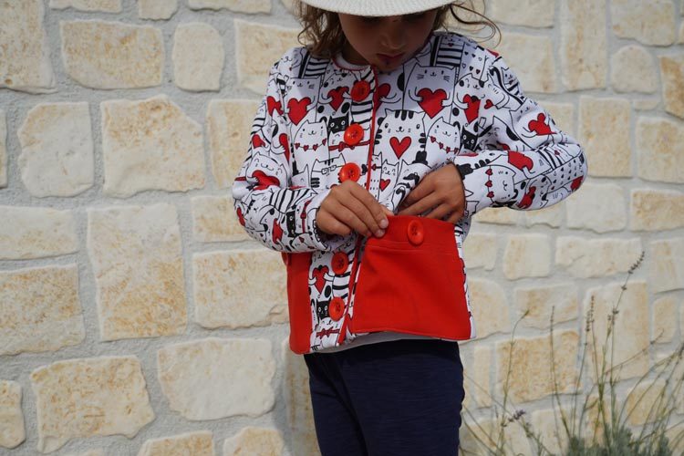 Návod jak ušít dětský kabátek + střih na šití