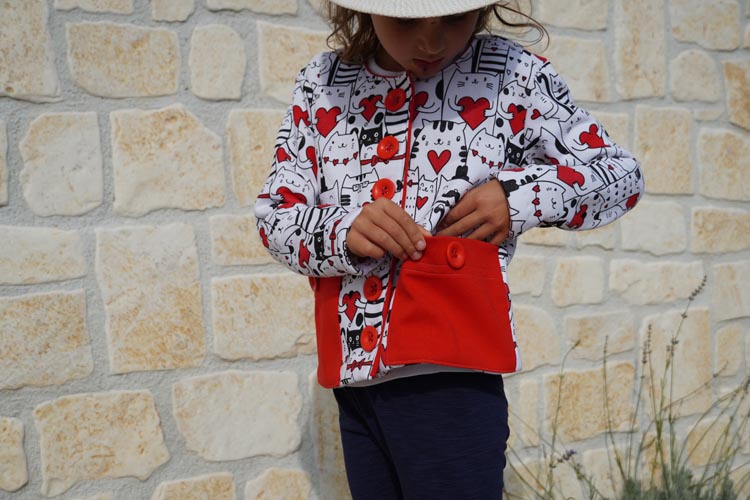 Návod jak ušít dětský kabátek + střih na šití