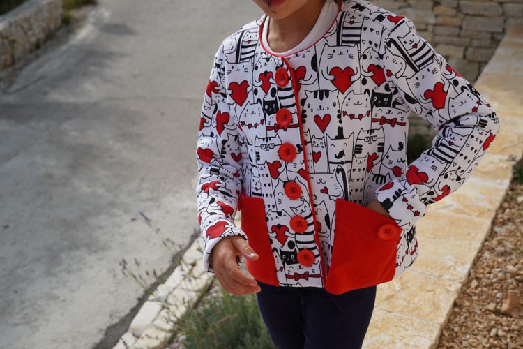 Návod jak ušít dětský kabátek + střih na šití