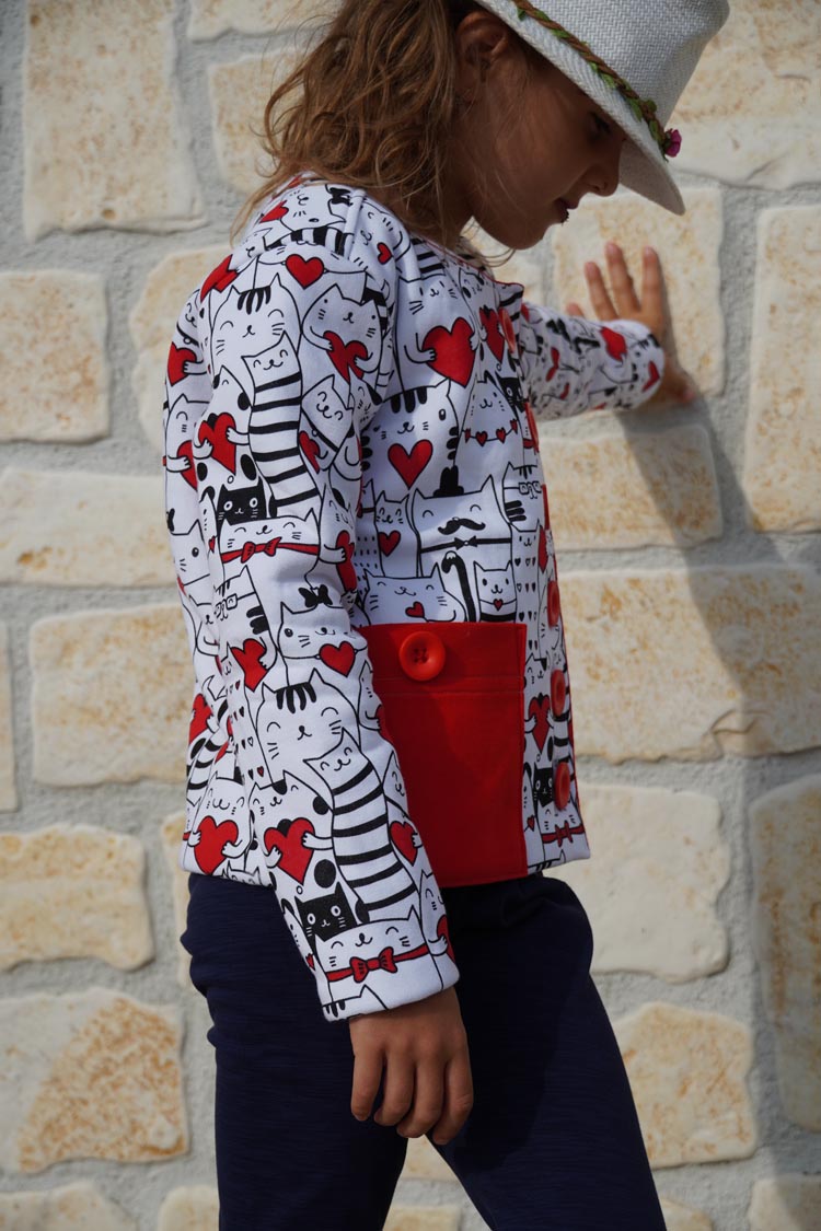 Návod jak ušít dětský kabátek + střih na šití