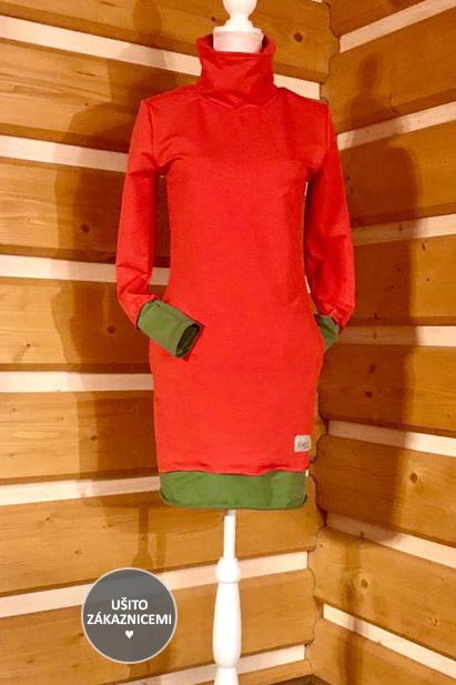 Střih - dámské šaty LUCKY YOU - ušila Nikola Š.