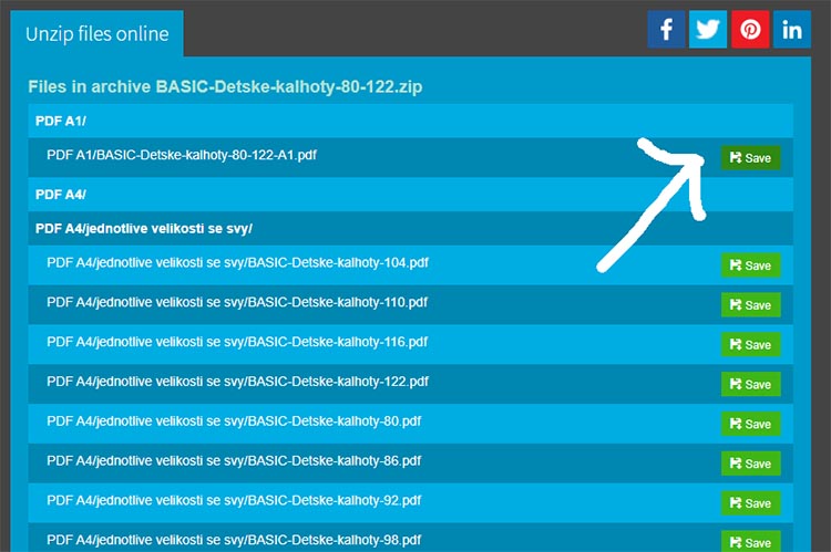 Jak otevřít soubor "zip" v online programu