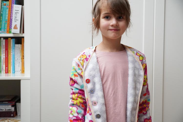 Dětská mikina z wellsoftu (střih vhodný také na fleece)