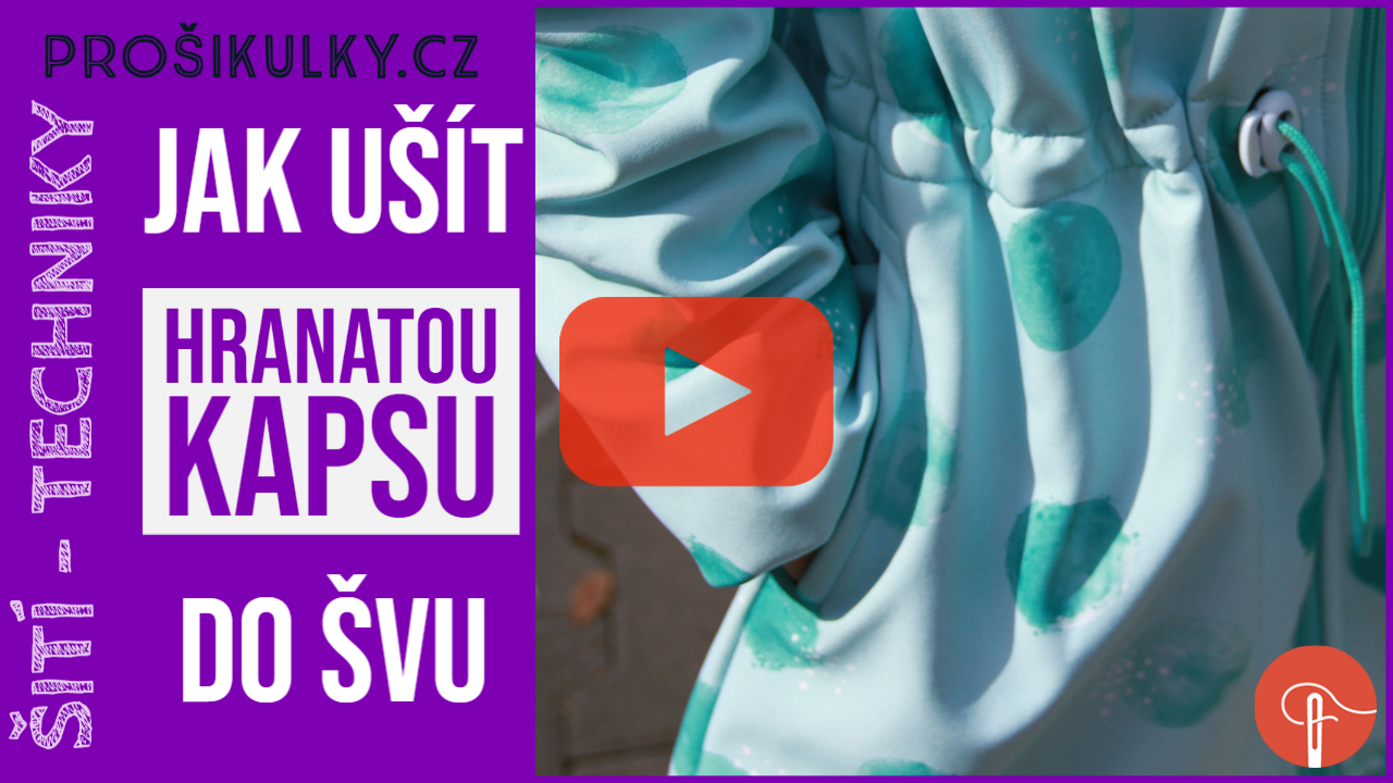 Jak ušít hranatou kapsu do švu (video návod na jednoduché šití)