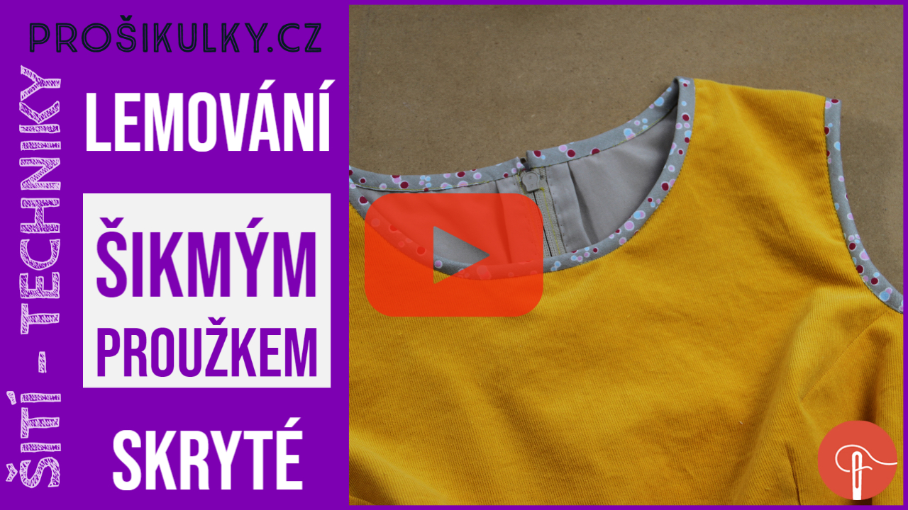 Lemování šikmým proužkem