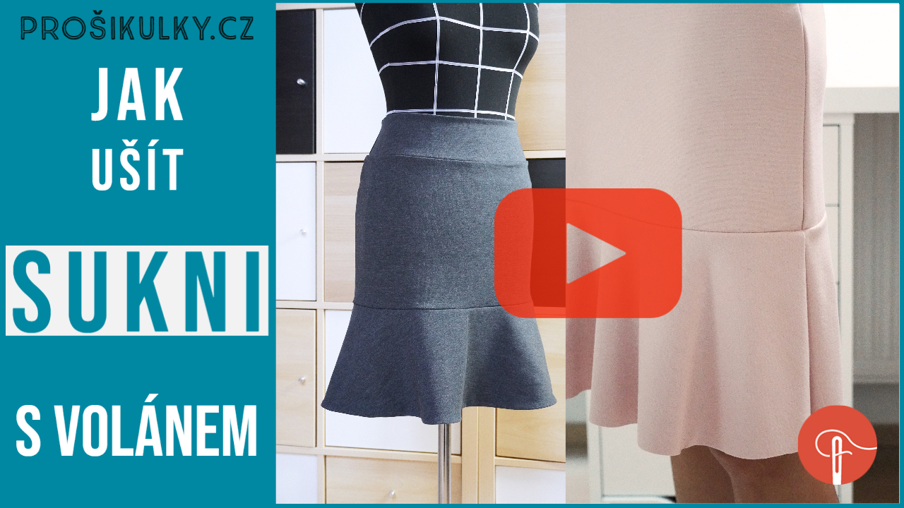 Jak ušít sukni s volánem (video návod na šití)