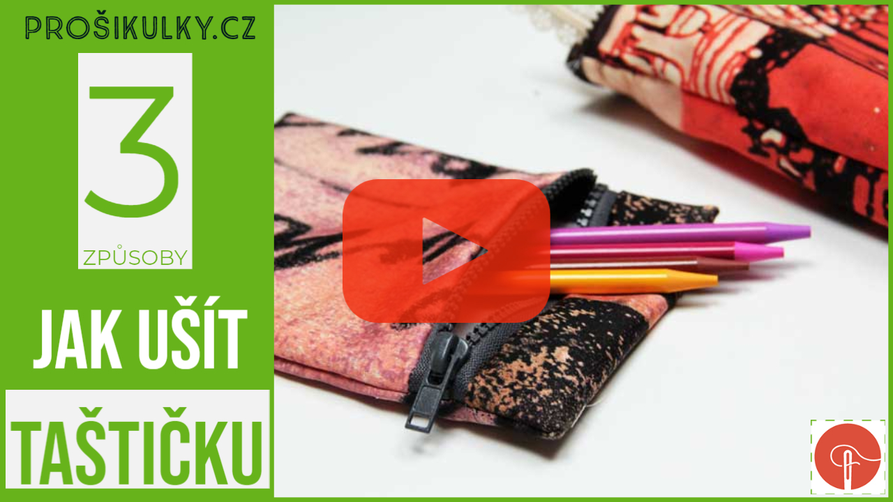 Jak ušít taštičku na zip (video návod)