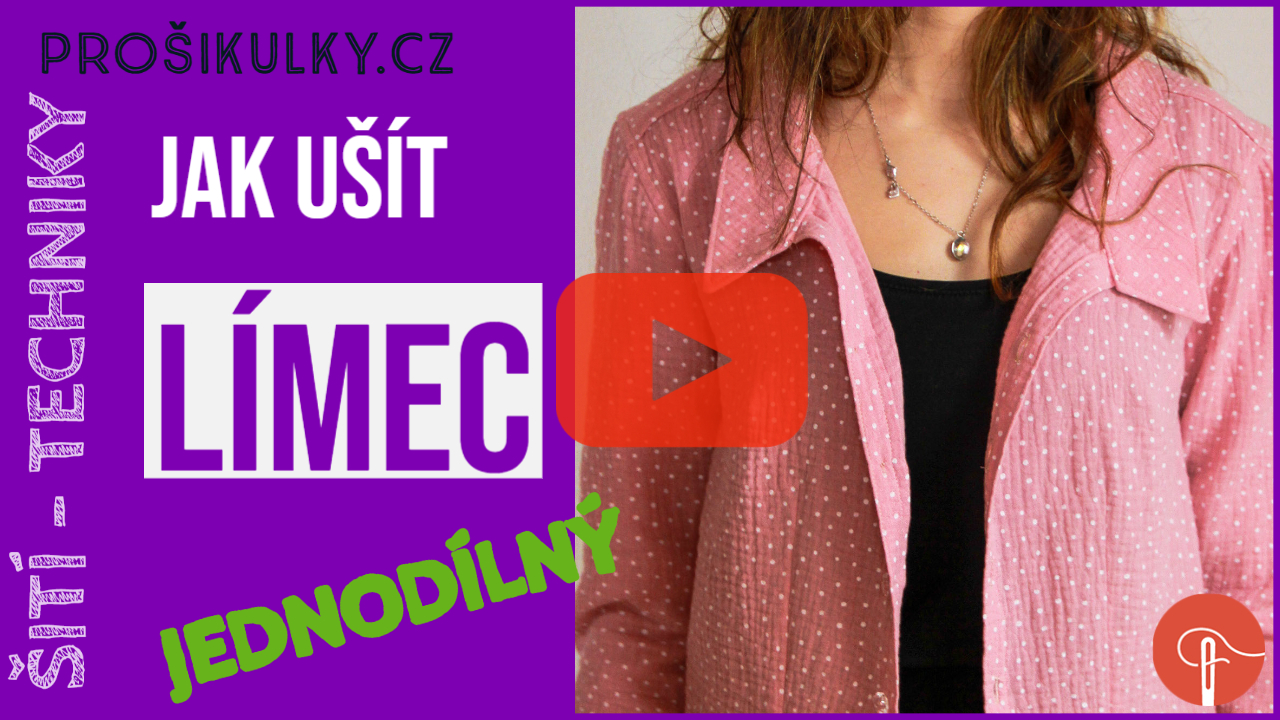 Jak ušít jednodílný límec (video návod na šití ke košili)