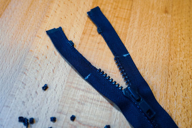 How to Shorten a Separating Zipper 