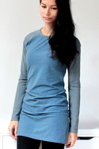Ladies long t-shirt pattern