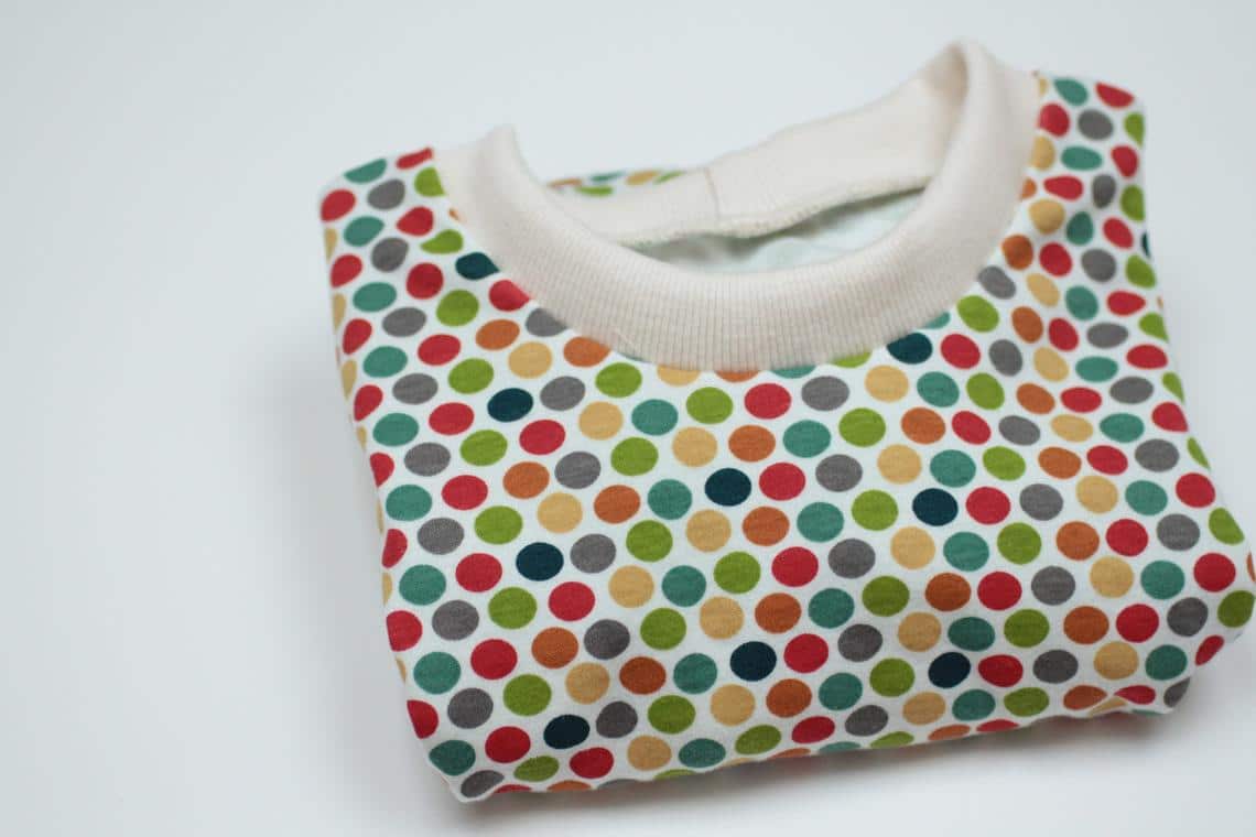 Dětská puntíkatá mikinka z BIO bavlny Birch Fabrics