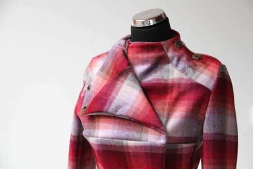 Dámský krátký kabát na míru, střih Burda Style