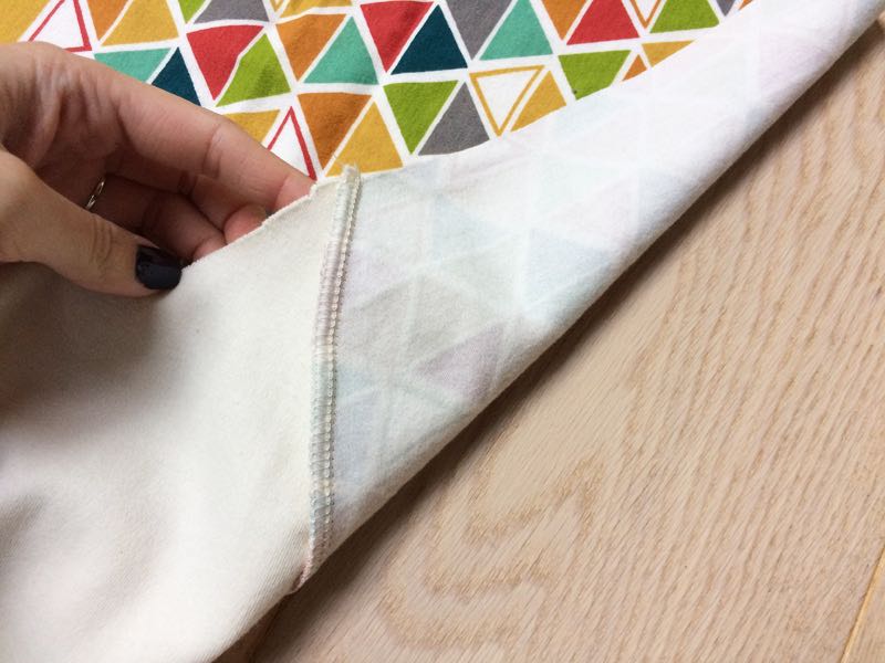 How to sew a t-shirt (or dress) with raglan sleeves and neckline facing