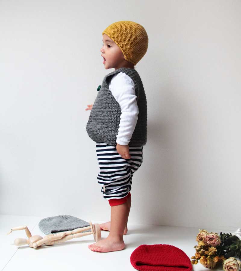 Návod na jednoduchou dětskou nebo dámskou pletenou čepici přes uši