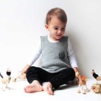 Návod na pletenou dětskou vestu