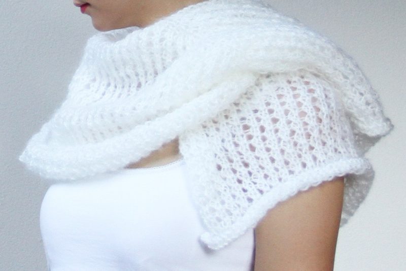 Pletený mohérový pléd