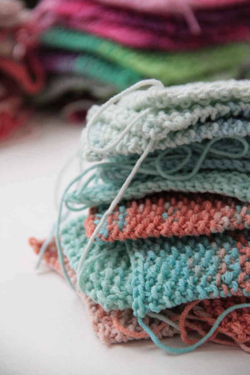Projekt leden / únor 2017 - ručně pletená deka ve stylu patchwork