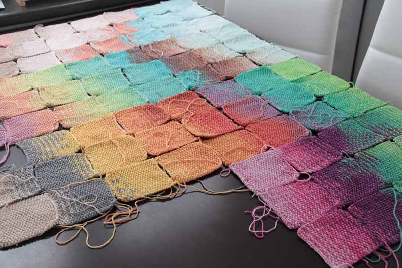 Projekt leden / únor 2017 - ručně pletená deka ve stylu patchwork