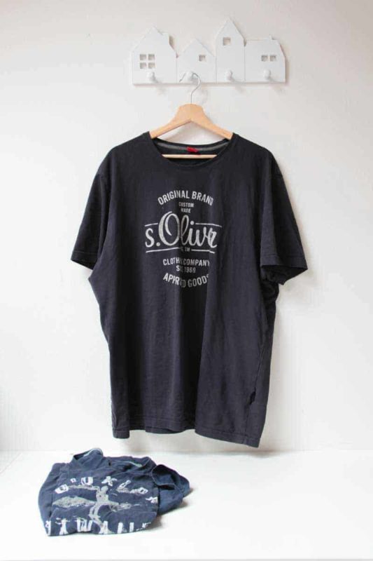 Recyklace oblečení - šití ze starého trička nové