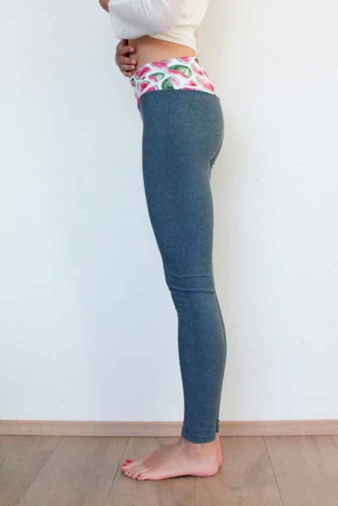 Střih na dámské sportovní legíny