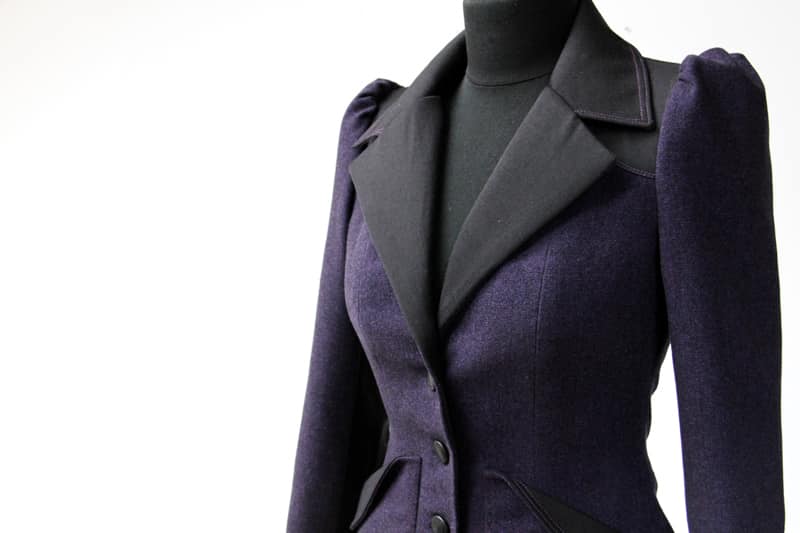 Dámské sako, upravený střih Burda Style 8/2015, model 106