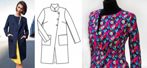 Dámský jarní /podzimní kabát šitý na míru