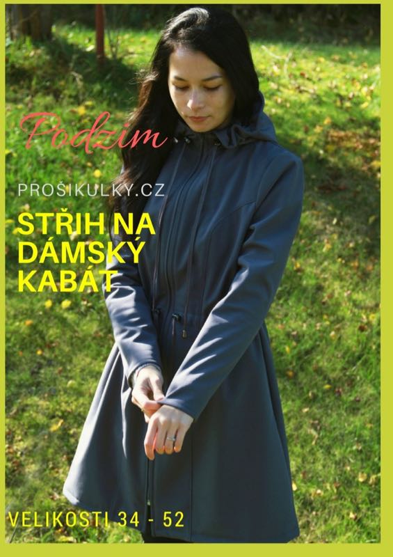 Střih na dámský kabát 34 - 52